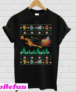 Pokemon Santa Claus ugly Christmas T-shirt