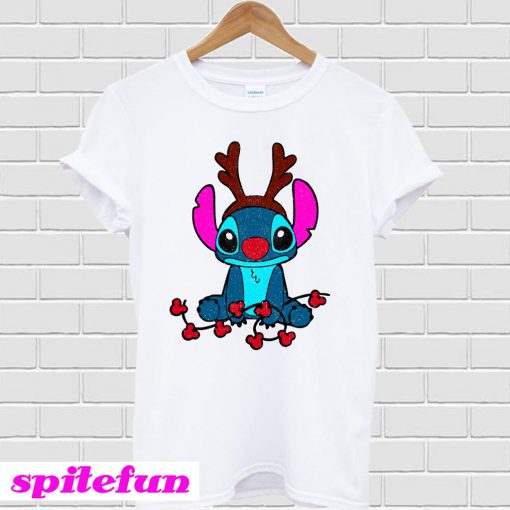 Reindeer Stitch Merry Christmas T-shirt