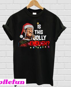 Freddy Krueger Santa is this Jolly enough Christmas T-shirt