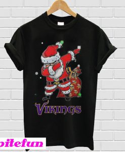 Santa Minnesota Vikings Dabbing Christmas ugly T-shirt