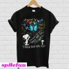 Snoopy Butterfly Sometimes I Just Look Up Smile And Say T-shirt