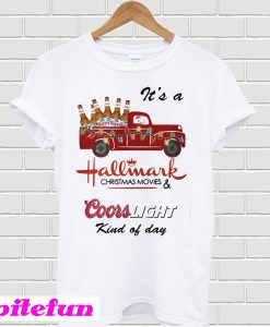 Snoopy It’s a Hallmark Christmas movies Coors Light kind of day T-shirt