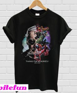 Stan Lee with Superhero thanks for memories 1922 – 2018 T-shirt