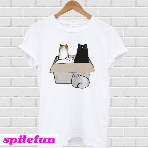 4 Cats in a Box T-Shirt