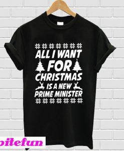 All I want for Christmas is a new prime minister T-shirt