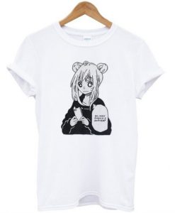 Anime Girl Texting T-Shirt