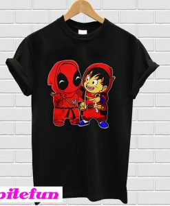 Baby Deadpool and Goku T-shirt