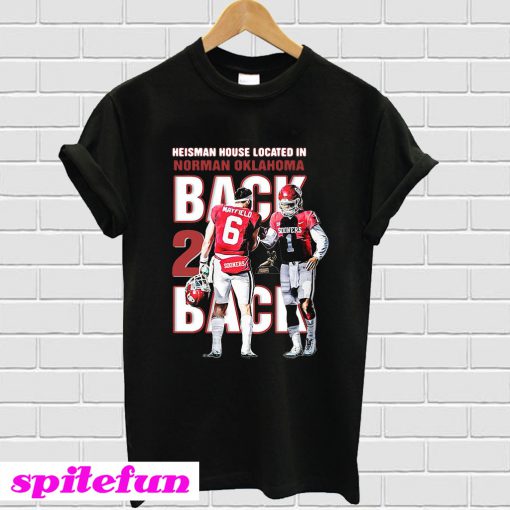 Baker Mayfield Heisman house located in Norman Oklahoma T-shirt
