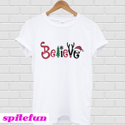 Believe Santa Christmas T-shirt