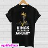 Black Panther kings are born in January T-shirt