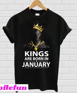 Black Panther kings are born in January T-shirt