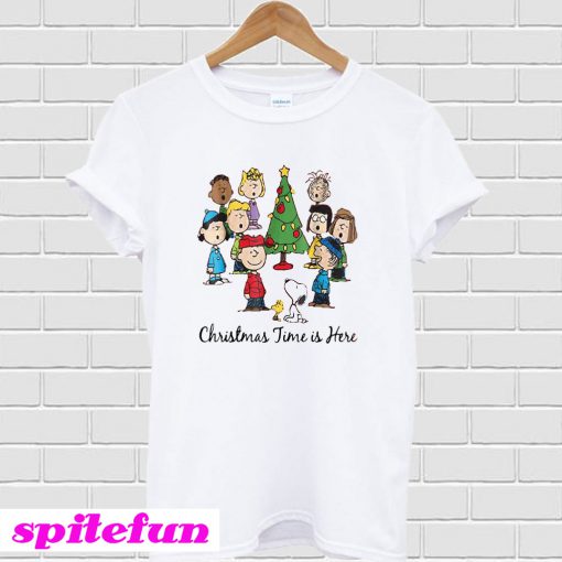 The Peanuts Gang Christmas time is here T-shirt