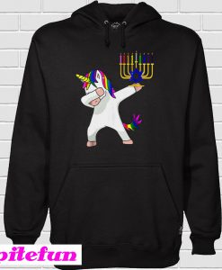 Unicorn Dabbing Hanukkah Hoodie
