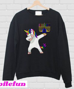 Unicorn Dabbing Hanukkah Sweatshirt