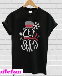 Let It Snow snowman T-shirt