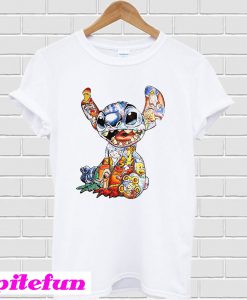 Lilo and Stitch Disney Characters Cross Stitch Pattern T-shirt