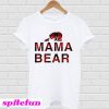 Mama bear with baby bear buffalo plaid T-shirt