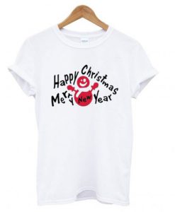 Merry Cahristmas & Happy New Year Snowman T-shirt