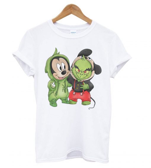 Mickey Mouse and Grinch are best friends T-shirt