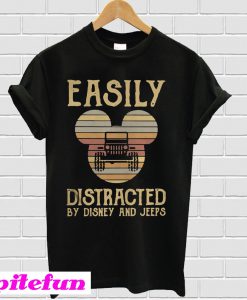 Mickey easily distracted by disney and jeeps vintage T-shirt