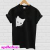 Peeking cat T-shirt