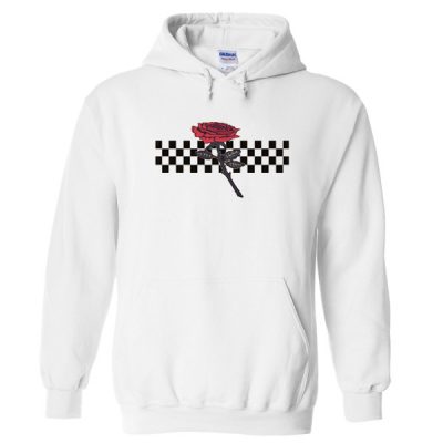 black and white checkered hoodie