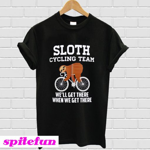 sloth cycling team shirt