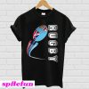 Fiji Rugby Fans Vertical 3D Text T-Shirt