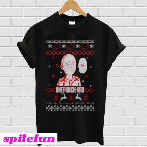 Saitama One Punch man Christmas ugly T-shirt