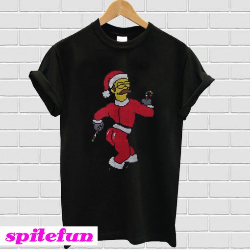 Six Simpsons Christmas T-shirt