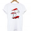 Snoopy Skateboard Christmas T-shirt