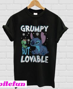 Stitch Grumpy but lovable Christmas T-shirt