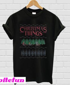 Stranger things Christmas things T-shirt