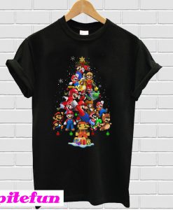 Super Mario Christmas Tree T-shirt