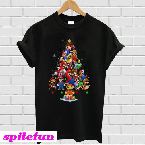 Super Mario Christmas Tree T-shirt