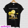 Snoopy and Charlie Whisper words of wisdom let it be yellow T-shirt