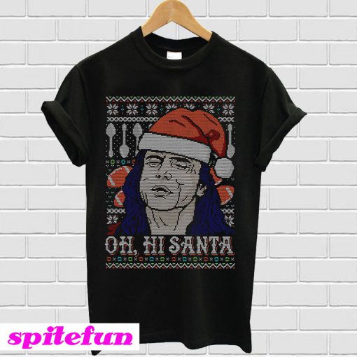 The Disaster Artist oh hi Santa Christmas T-shirt