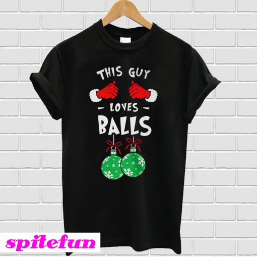 This Guy Loves Balls Christmas T-Shirt