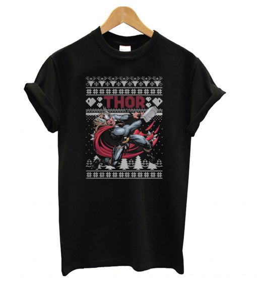 Thor Marvel ugly christmas T-shirt