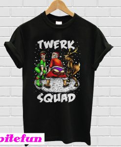 Twerk Squad Santa and Elf Twerking Christmas T-shirt