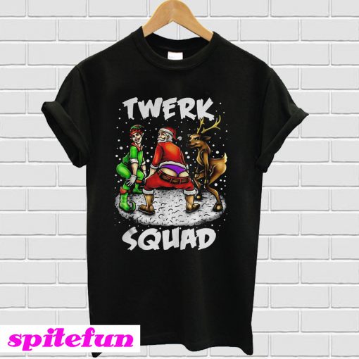 Twerk Squad Santa and Elf Twerking Christmas T-shirt