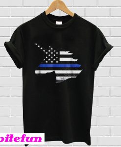 Unicorn Thin Blue Line Flag T-Shirt