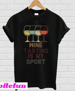 Wine tasting in my sport T-shirt