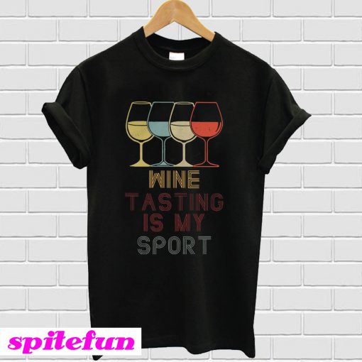 Wine tasting in my sport T-shirt