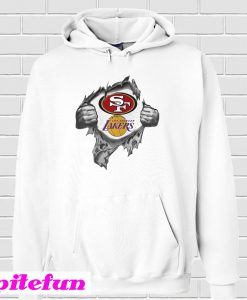 San Francisco 49ers Vs Los Angeles Lakers Inside Hoodie