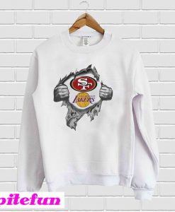 San Francisco 49ers Vs Los Angeles Lakers Inside Sweatshirt
