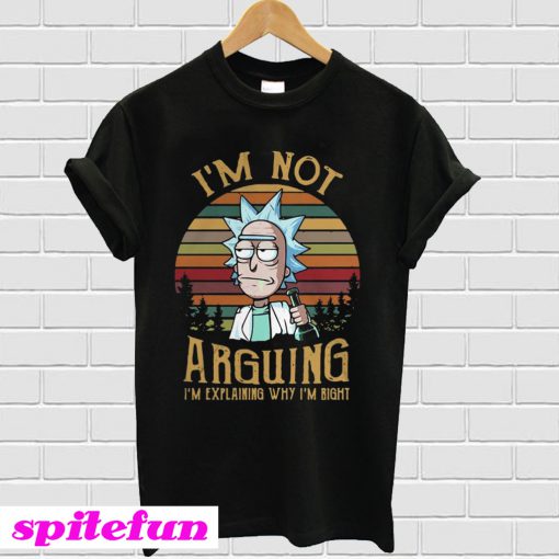 Rick and Morty I’m not arguing I’m explaining why I’m right vintage T-shirt