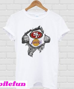 San Francisco 49ers Vs Los Angeles Lakers Inside T-Shirt