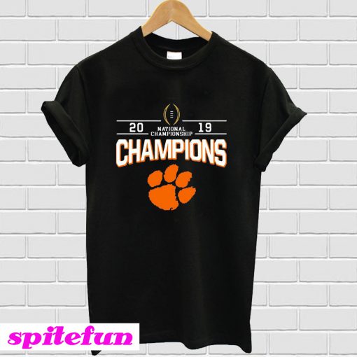 2019 Champions national championship foot T-shirt