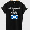 24th February 2018 Scotland T-shirt